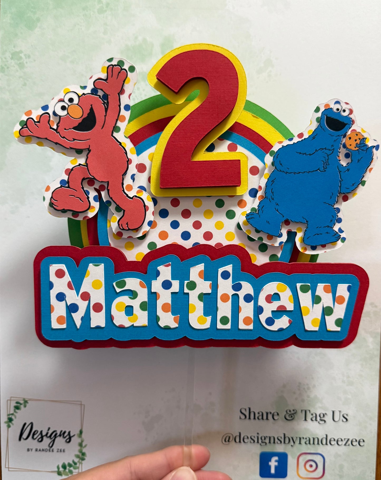 Sesame Street Cake Topper π