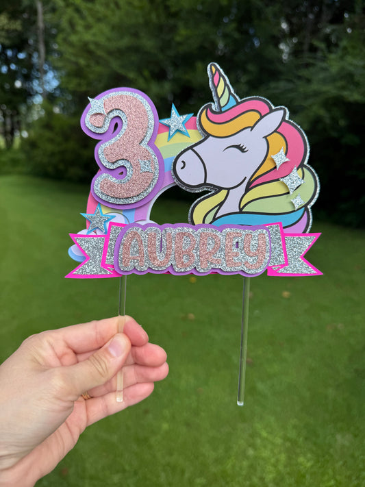 Unicorn Cake Topper ✨
