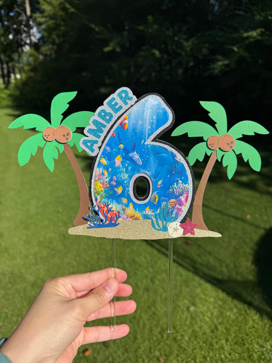 Under the Sea Cake Topper 🌊