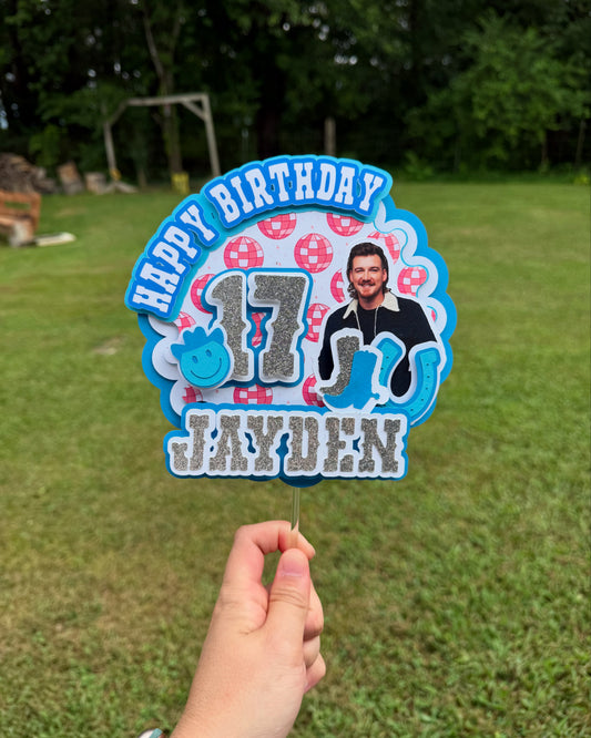 Morgan Wallen Cake Topper 🤠