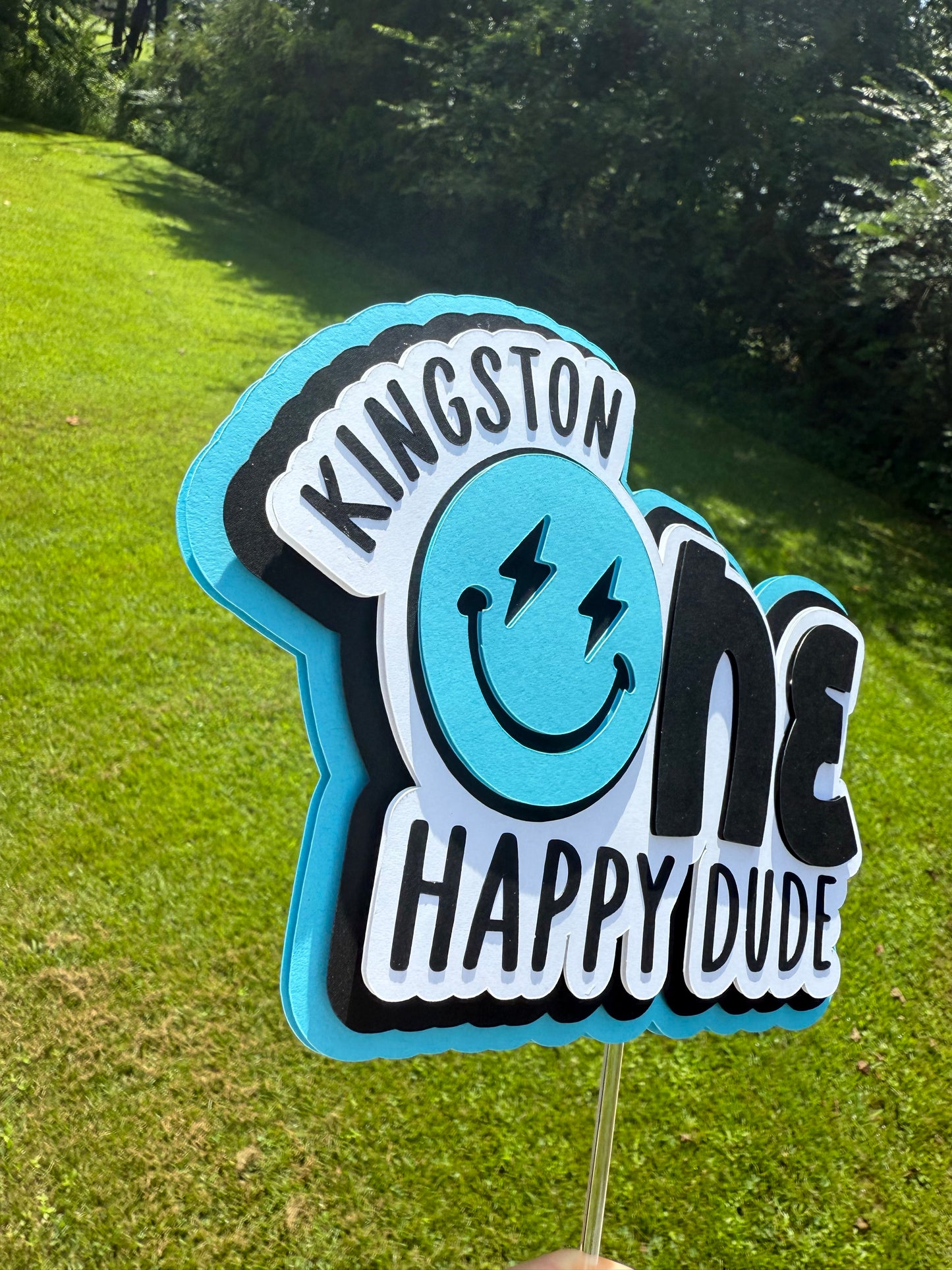 One Happy Dude Cake Topper 😀
