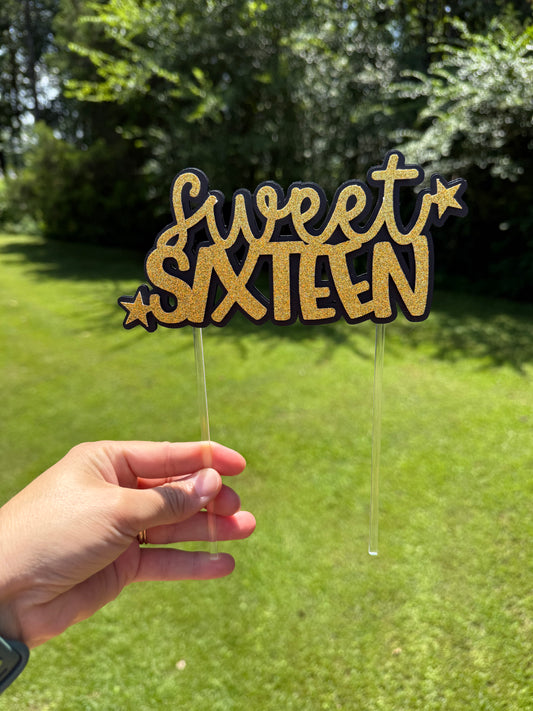 Sweet 16 Cake Topper 💎